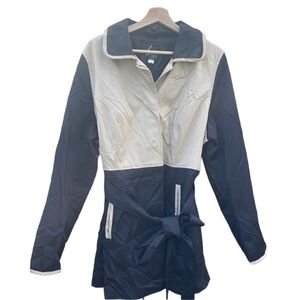 LANE Bryant 16/18 black and tan trench coat